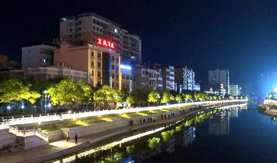 Lianping County, Heyuan City, Guangdong-Nanmen Bridge Lighting